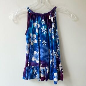 Toddler hawaiian floral sleeveless sundress